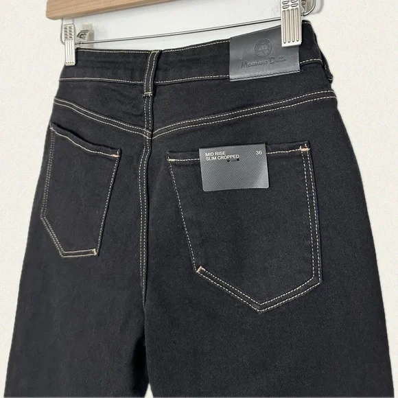 Massimo Dutti Mid Rise Slim Cropped Jean - Picture 7 of 8